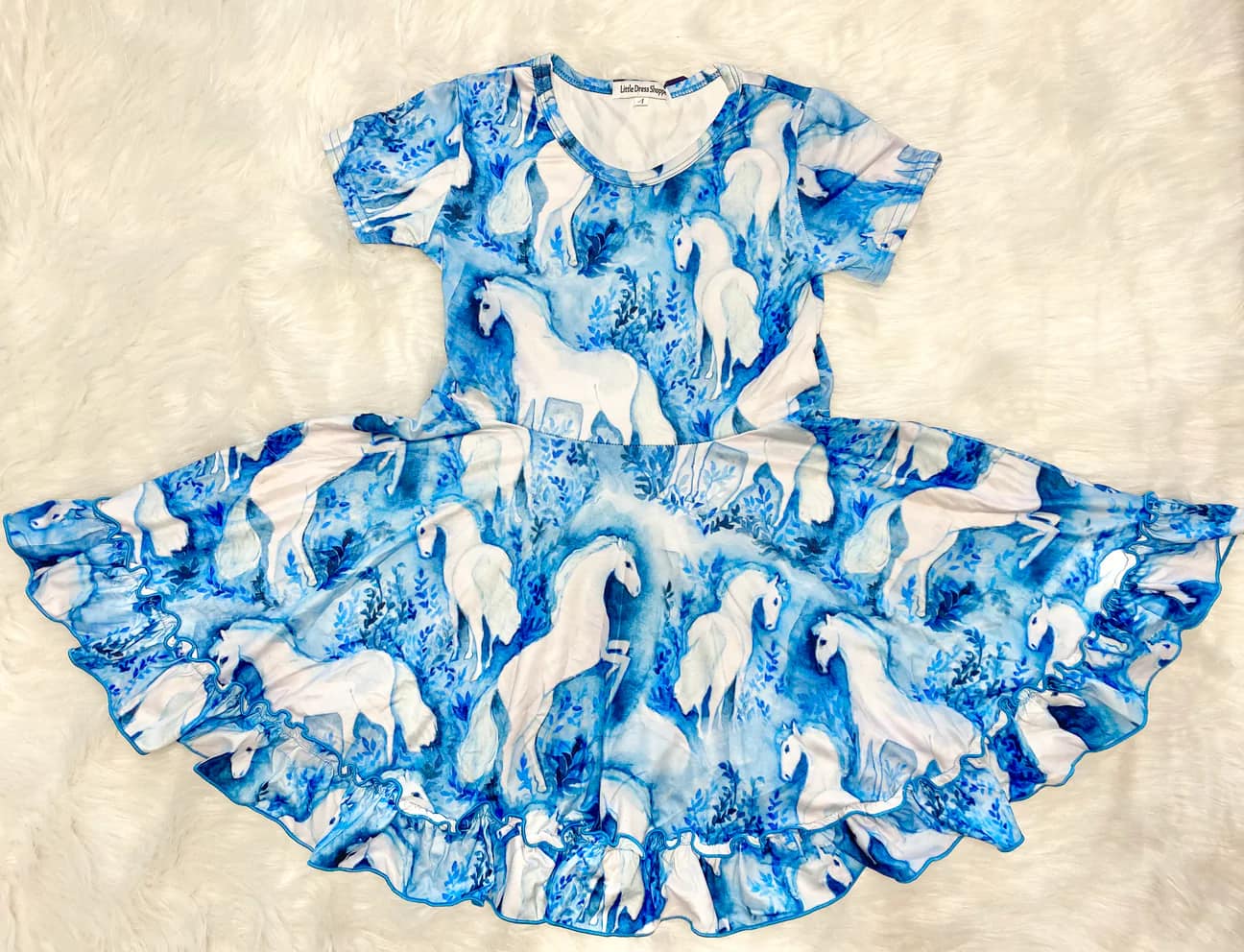 Frozen Horse Twirly Dress