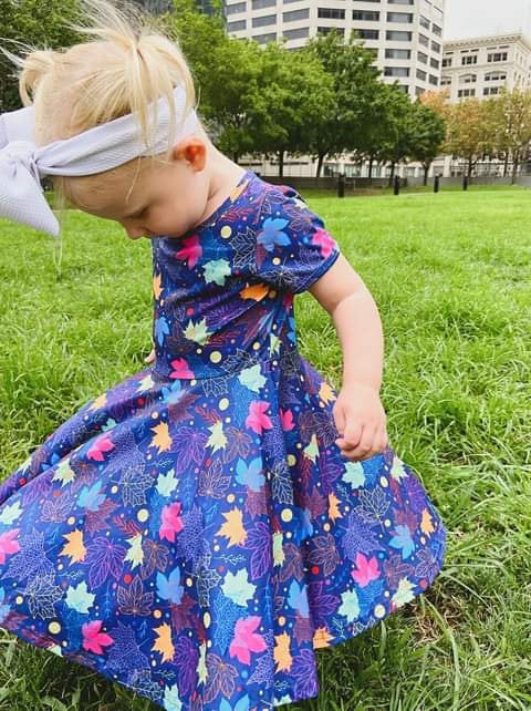 Leaves Twirly Dress